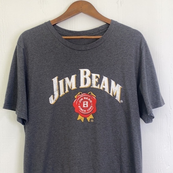 Jim Beam - Vintage Jim Beam Gray Shirt With Jim Beam Logo Size XL - Picture 7 of 8